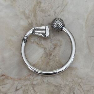 Tiffany & Co. 925 Sterling Silver Golf Keychain / Key Ring – Rare Vintage